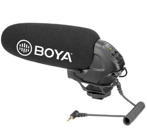 Микрофон накамерный Boya BY-BM3031 пушка для фото и видеокамер, диктофонов с 3.5мм разъемом