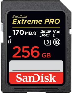 Карта памяти SDXC 256Gb SanDisk Extreme Pro UHS-I U3 (170/90 Mb/s) SDSDXXY-256G-GN4IN