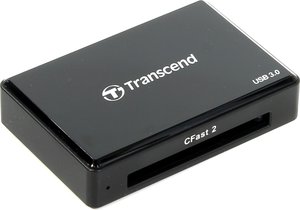 Картридер Transcend внешний, мультиформатный, USB 3.0, черный (TS-RDF2)