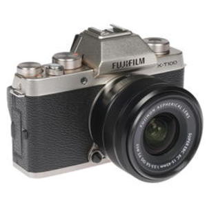 Камера со сменной оптикой FujiFilm X-T100 Kit 15-45mm золотистый