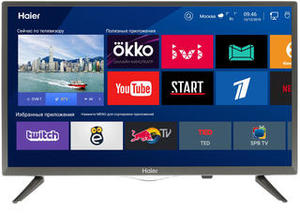 24" (61 см) Телевизор LED HAIER LE24K6500SA серый