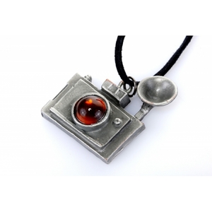 Кулон "Ретро фотоаппарат" со вспышкой