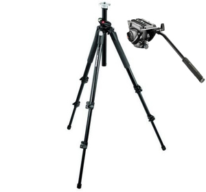 Штатив Manfrotto 190XProB + MVH500AH (штатив + голова)