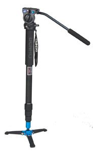 Алюминиевый  монопод Benro A38TDS2 с ножками и видеоголовкой S2