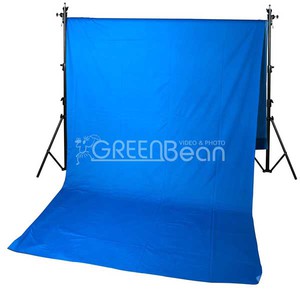 Фон тканевый хромакей GreenBean Field 300 х 700 Blue синий